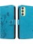 El Kayışı ve Kart Yuvası Cüzdan Telefon ile Samsung Galaxy A24 4g Için Kılıf (Yurt Dışından) 1