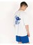 Oversized Sql Baskılı Erkek Beyaz T-Shirt 2