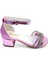 Topuklu Abiye Kız Çocuk Sandaleti Crown Series Crw2414 Parlak Pembe 36 3