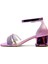 Topuklu Abiye Kız Çocuk Sandaleti Crown Series Crw2414 Parlak Pembe 36 4