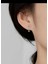 Zirkon Taşlı Kalpli 1 Adet Kulak Memesi Helix Tragus Rook Uyumlu Piercing Küpe 1
