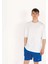 Oversized Select Baskılı Erkek Beyaz T-Shirt 1