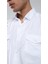 Erkek Çift Cep Kapaklı Slim Fit %100 Pamuk Gömlek 4