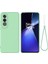 Oneplus Nord Ce4 5g Kılıf Için Slim-Fit Sıvı Silikon Koruyucu Arka Kapak, El Kayışı - Yeşil (Yurt Dışından) 1