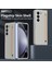 Galaxy Z Fold6 5g Kılıf Için Temperli Cam Filmli ve Kalemli, Ten Dokunmalı Sert Pc Telefon Kapağı - Açık Gri (Yurt Dışından) 3