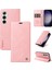Yıkatu YK-004 Samsung Galaxy S24 Kılıf Cüzdan Deri Manyetik Toka Telefon Kapağı - Pembe (Yurt Dışından) 5