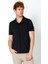 Erkek Regular Fit Salaş Düğmeli Polo Yaka Kırışmaz T-Shirt 1