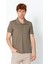 Erkek Regular Fit Salaş Düğmeli Polo Yaka Kırışmaz T-Shirt 1