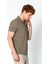 Erkek Regular Fit Salaş Düğmeli Polo Yaka Kırışmaz T-Shirt 4