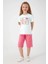 1412 Kız Çocuk Bermuda Pijama Takım Su Yeşili V2 2