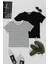2'li Cizgili Siyah Beyaz T-Shirt 1