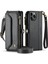 Iphone 12 /12 Pro Için Crossbody Durumda Rfid Engelleme Fermuar Faturaları Yuvası Kılıf (Yurt Dışından) 4