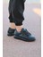 SLW151 Boost Bağcıklı Cilt Erkek Günlük Sneaker Ayakkabı ST Siyah 1