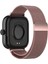 Xiaomi Mi Band 8 Pro ile Uyumlu Kordon Mıknatıslı Metal Hasır Kordon Kayış 4
