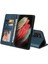 Samsung Galaxy S21 Ultra Premium Deri Kickstand Üç Için Flip Case (Yurt Dışından) 1