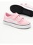 Çocuk Unisex Pembe Kauçuk Taban Keten Cırtlı Spor Ayakkabı 4