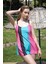 Kadın Şortlu Tankini Elbise Mayo Pembe 36001 1