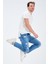 Normal Kesim Erkek Yırtıklı Kot Pantolon 2
