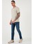 Pamuklu Normal Bel Slim Fit Dar Paça Jeans Erkek Kot Pantolon 1122J107NAPOLI 4