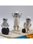 Astronot 3'lü Set Biblo Dekorasyon-El Yapımı-Masa Boy 1
