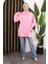 Pembe Kol Detaylı Tunik 2