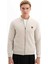 Erkek Kolej Yaka Selanik Basic Slim Fit Tam Fermuar Sweatshirt Mont K26324699701 1