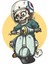 Kuru Kafa Kurukafa Vespa Sticker 00012 1