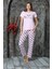 Charme Kadın Milan Bisiklet Yaka Kısa Kol Pijama Takımı K300/514- 1 Adet 3