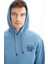 Şardonlu 3 İplik Erkek Relax Fit Kanguru Cepli Kapşonlu Sweatshirt K26254625701 2
