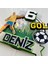 Cake Topper Futbol Temalı Kişiye Özel Erkek Çocuk Doğum Günü Pasta Süsü (22X18CM) 3