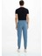 Erkek Regular Fit Cepli Arka Cep Fermuarlı Basic 3 İplik Şardonlu Dar Paça Lastikli Eşofman Altı K26174680001 3