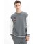 Erkek Relax Fit Bisiklet Yaka Sweatshirt K26124600701 3