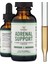 Adrenal Support Supplements (Liquid Drops) - 10 Organic Adaptogens For Adrenal Fatigue (One Month Supply) Cortisol Manager For Stress Relief (10 Apoptogenic Herbs For Adrenal HEALTH)30ML 3 2