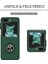 Samsung Galaxy Z Flip 5 Için Halkalı Standlı Ince Sert Pc Telefon Kılıfı Yeşil (Yurt Dışından) 5