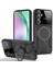 Samsung Galaxy A55 Için Çift Katmanlı Manyetik Halka Lens Standı Telefon Kılıfı - Siyah (Yurt Dışından) 1