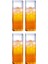 Yeni Stil Kare Cam Latte,kahve,meşrubat,smoothie Bardağı 450 ml 4 Adet 1