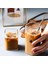 Yeni Stil Kare Cam Latte,kahve,meşrubat,smoothie Bardağı 450 ml 4 Adet 4