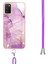 Samsung Galaxy A03S Mermer Anti-Scratch Yumuşak Crossbody Kordon Için Kılıf (Yurt Dışından) 3