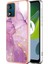 Motorola Moto E7 Güç Koruma Yumuşak Tampon Mermer Desen Ince (Yurt Dışından) 1