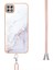 Samsung Galaxy A22 5g Crossbody Kordon Askısı Mermer Anti-Scratch Için Kılıf (Yurt Dışından) 4