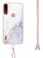 Motoroal Moto E7 Güç Crossbody Kordon Askısı Mermer Yumuşak Tampon Için Kılıf (Yurt Dışından) 2