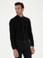 Erkek Siyah Slim Fit Pamuk Klasik Gömlek 50294746-VR046 1