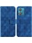 Motorola Kenar 40 Neo Pu Deri Kickstand Çift 8 Kabartmalı Telefon Kılıfı (Yurt Dışından) 1