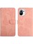 Bilek Kayışı Çiçekler ve Kelebekler Deri ile Xiaomi 11 Lite Için Kılıf (Yurt Dışından) 1
