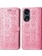 Oppo Oppo 8t 5g Flip Kapak Için Kılıf Karikatür Hayvanlar Kısa Kayış Deri (Yurt Dışından) 1