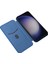 Samsung Galaxy S24 Kart Ekleme Deri Folio Flip Case Fiber Için Kılıf (Yurt Dışından) 3