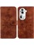 Oppo Oppo 11 Pro 5g Için Kılıf Kart Tutucu Kabartmalı Zambak Kickstand Cüzdan (Yurt Dışından) 5