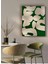 Kanvas Bej Yeşil Renkli Geometrik Modern Tablo 1043 1