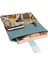 Desenli Yıkanabilir Cepli Kitap Kılıfı 20 x 25 cm Çok Amaçlı Çanta Book Cover 2