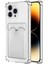 Iphone 15 Pro Max Kamera Korumalı Kartlıklı Setra Şeffaf Silikon Kılıf Ekran Koruyucu 1